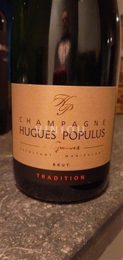 Champagne Champagne Hugues Populus Tradition Ikke årgangsbestemt
