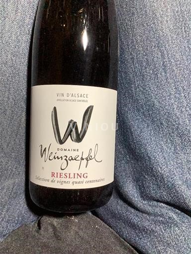 Alsacia Domaine Weinzaepfel Sélection de Vignes Quasi Centenaires 2022