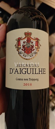 Bordeaux Castillon-côtes-de-bordeaux Seigneurs d'Aiguilhe 2018