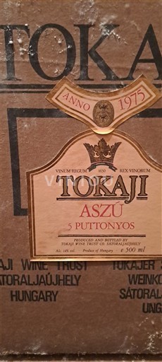 Tokaj No especificado Tokaji Wine Trust Aszú 5 Puttonyos 1975