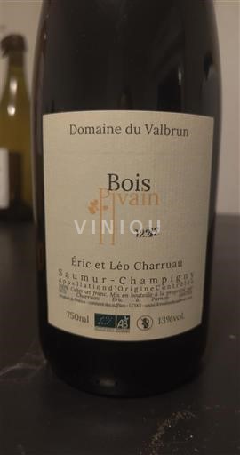 Loirevallei Saumur-champigny Domaine Valbrun Bois Divain 2022