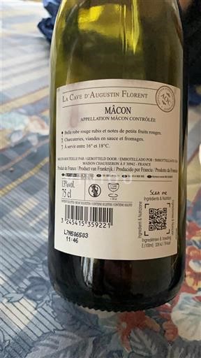 Borgonha Mâcon e mâcon-villages La Cave d'Augustin Florent Não Sazonado