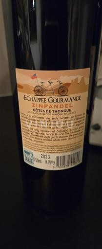 Languedoc et Roussillon Côtes de Thongue Echappée Gourmande Zinfandel 2023