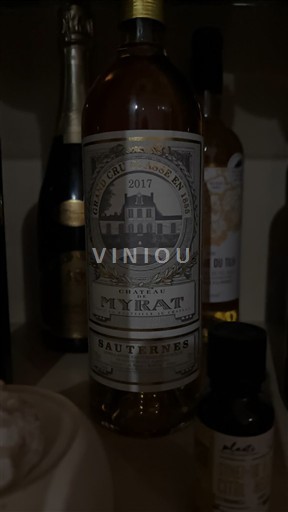 Burdeos Sauternes Grand Cru Château Myrat 2017