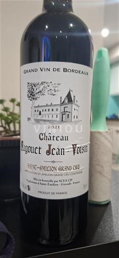 Bordeaux Saint-Émilion Grand Cru Grand Cru Château Lagoutte Jean-Voisin 2021
