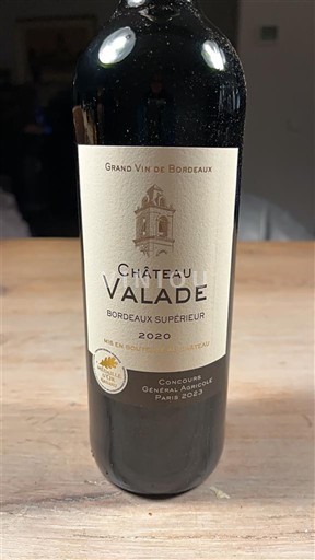 Bordeaux Bordeaux Supérieur Château Valade 2020