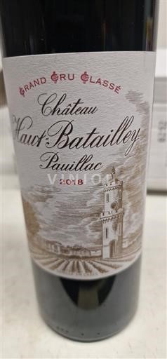 Bordéus Pauillac Château Haut-Batailley 2018