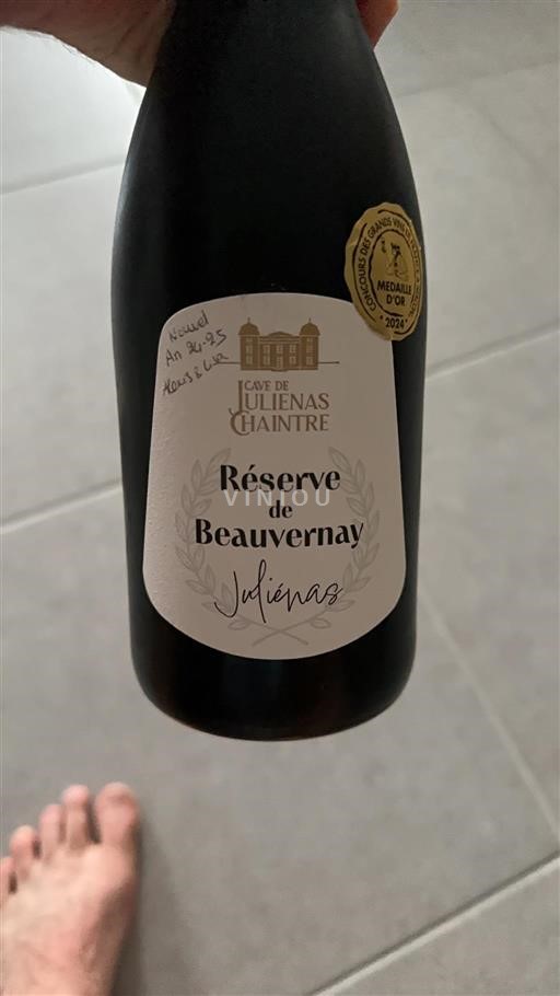 Beaujolais Juliénas Cave de Juliénas Chaintré Réserve de Beauvernay Ikke årgangsbestemt