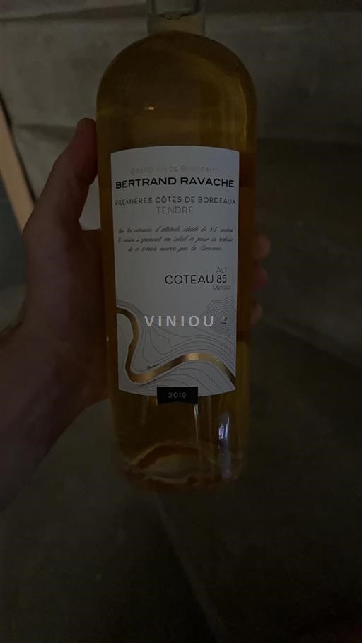Bordeaux Premières Côtes de Bordeaux Bertrand Ravache 2019