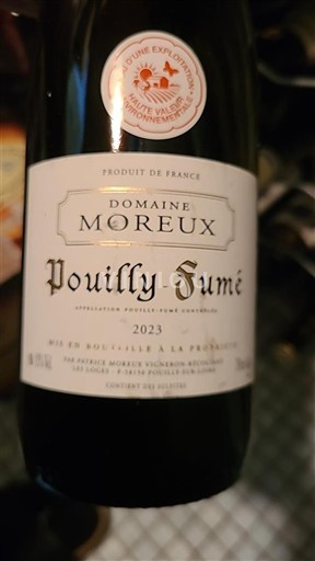 Vallée de la Loire Pouilly-fumé Domaine Moreux 2023