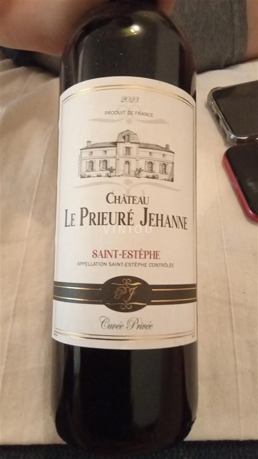 Bordeaux Saint-Estèphe Château Le Prieuré Jehanne Privée 2023