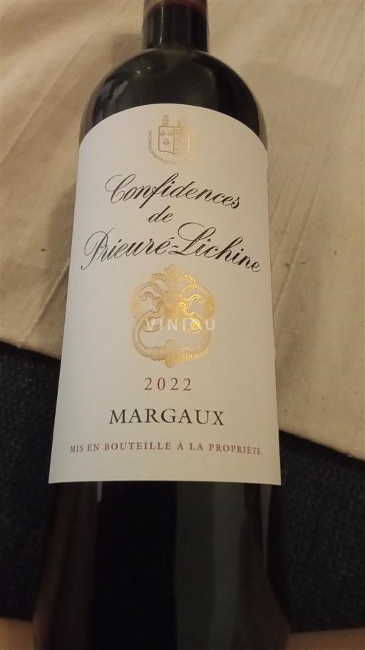 Bordeaux Margaux Prieuré-Lichine Confidences 2022