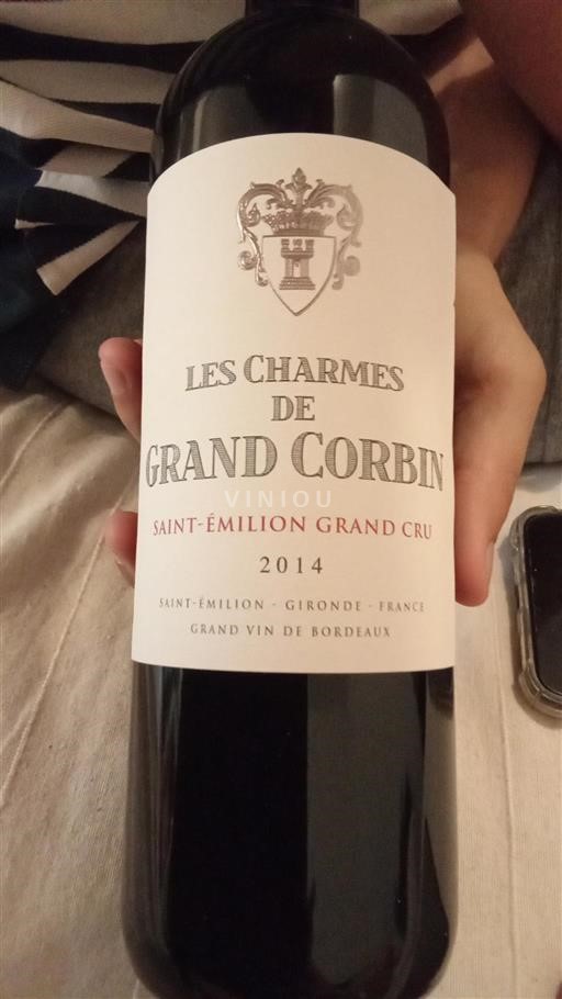 Bordeaux Saint-Émilion Grand Cru Château Grand Corbin Les Charmes de Grand Corbin 2014