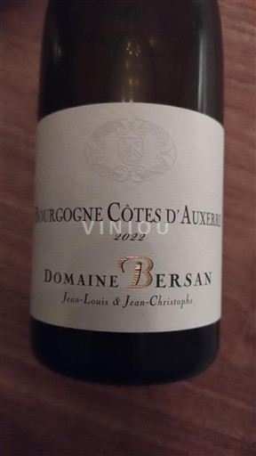 Burgundy Burgundy Côtes d'Auxerre Domaine Bersan 2022