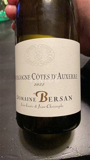 Bourgogne Bourgogne Côtes d'Auxerre Domaine Bersan 2022