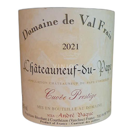 Thung lũng Rhône Châteauneuf-du-pape Domaine de Val Frais Prestige 2021