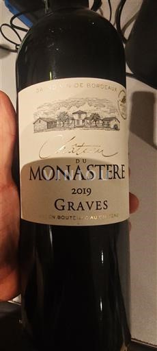 Bordeaux Graves Château Monastère 2019