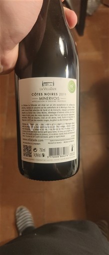 Languedoc Minervois La Villatade Côtes Noires 2019