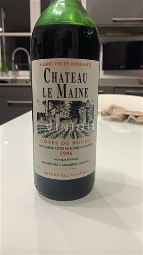 Burdeos Côtes-de-bourg Château Le Maine 1996