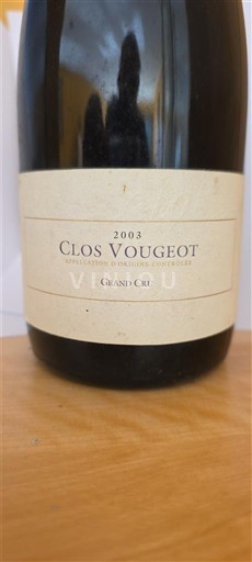 Burgundy Clos-de-Vougeot Grand Cru Domaine Amiot Servelle 2003