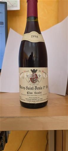 Burgundi Morey-Saint-Denis Premier Cru Domaine Raphet Clos Baulet 1998