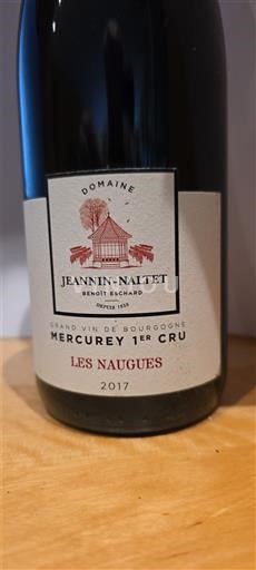 Burgundsko Mercurey Premier Cru Domaine Jeannin-Naltet Les Naugues 2017