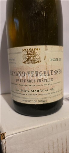 Burgundi Pernand-vergelesses Premier Cru Domaine Pierre Marey et Fils Sous Frétille 2002