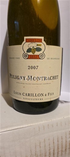 Borgogna Puligny-Montrachet Louis Carillon & Fils 2007