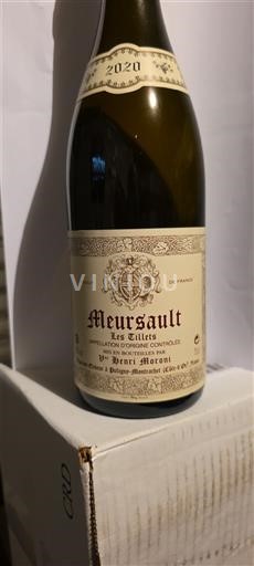 Borgogna Meursault Premier Cru Veuve Henri Moroni Les Tillets 2020