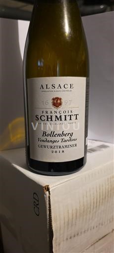 Alsace Alsace Grand Cru Vendanges Tardives François Schmitt Bollenberg Vendanges Tardives Gewurztraminer 2018