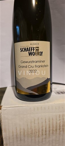 Alsasko Gewürztraminer Grand Cru Domaine Schaeffer-Woerly Gewurztraminer Grand Cru Frankstein 2022