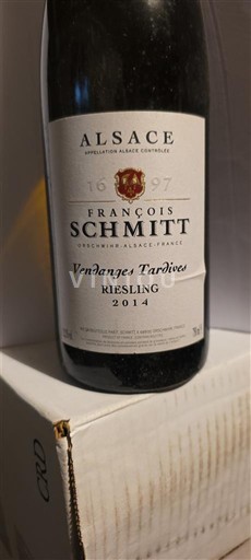 Alsace Riesling François Schmitt 2014
