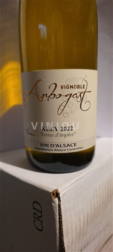 Alsasko Rulandské šedé Vignoble Arbogast Kley Terres d'Argiles 2022