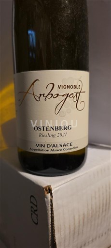Elsass Vignoble Arbogast Ostenberg Riesling 2021