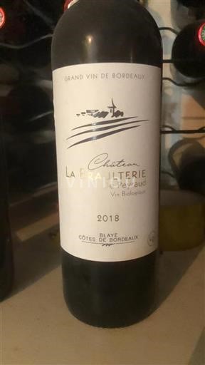 Burdeos Blaye-Côtes de Burdeos La Braulterie de Peyraud 2018