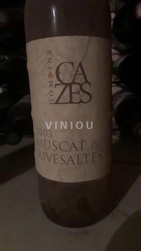 Roussillon Muscat de Rivesaltes Domaine Cazes 2003