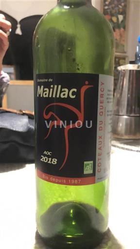 Südwestfrankreich Coteaux-du-Quercy Domaine Maillac 2018