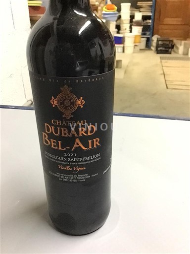 Bordeaux Puisseguin-saint-émilion Château Bard Bel-Air Vieilles Vignes 2021