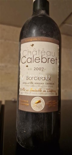 Bordéus Château Calebret 2007