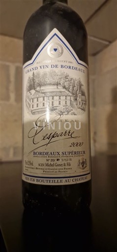 Bordeaux Bordeaux Supérieur Château Lesparre 2000