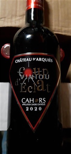 Sud-Ouest Cahors Château Arquiès Coup d'Éclat 2020