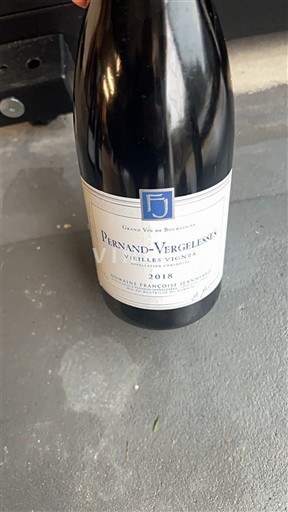 Burgundi Pernand-vergelesses Domaine Françoise Jeanniard Vieilles Vignes 2018