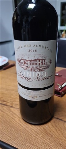 Bordeaux Côtes-de-Bordeaux Château Nénine des Augustins 2015