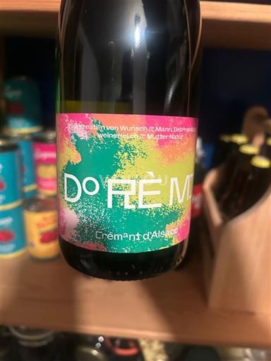 Mousserende wijnen Blanc brut Do Ré Mi Domaine Wunsch et Mann 2022 Frankrijk Elzas Crémant d'Alsace AOC