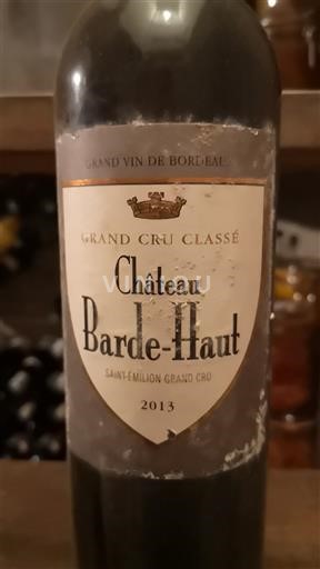 Bordeaux Saint-Émilion Grand Cru Château Barde-Haut 2013