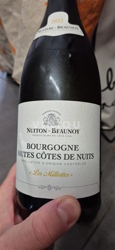 Bourgondië Hautes Côtes de Nuits Nuiton-Beaunoy Les Millottes 2022