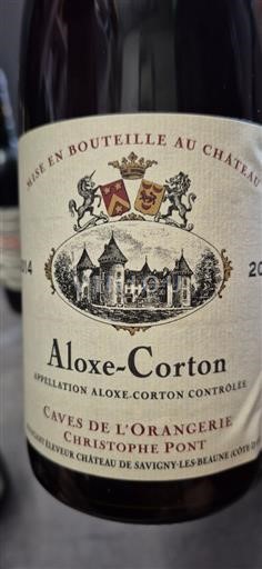 Burgundi Aloxe-Corton Caves de l'Orangerie 2014