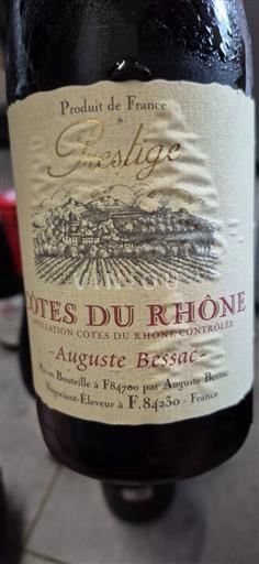 Rhône-dalen Côtes-du-Rhône Auguste Bessac Prestige 2022