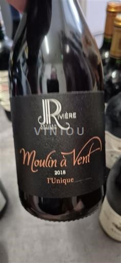 Beaujolais Moulin-à-vent JR Rivière L'Unique 2018