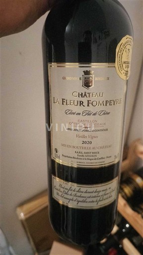 Burdeos Castillon-costas-de-burdeos Château La Fleur Fompeyre Vieilles Vignes 2020